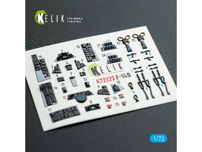 Grumman F-14 B Tomcat - Interior 3d Decals (For Academy Kits) - image 1