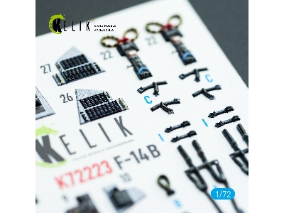 Grumman F-14 B Tomcat - Interior 3d Decals (For Academy Kits) - image 5