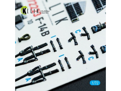 Grumman F-14 B Tomcat - Interior 3d Decals (For Academy Kits) - image 8