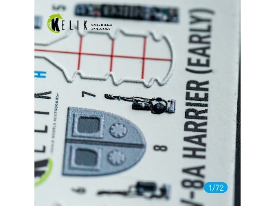 Mcdonnell Douglas Av-8 A Harrier (Early) - Interior 3d-decals (For Italeri Kits) - image 3