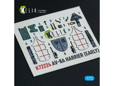 Mcdonnell Douglas Av-8 A Harrier (Early) - Interior 3d-decals (For Italeri Kits) - image 4