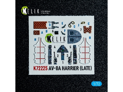 Mcdonnell Douglas Av-8 A Harrier (Late) - Interior 3d-decals (For Italeri Kits) - image 2