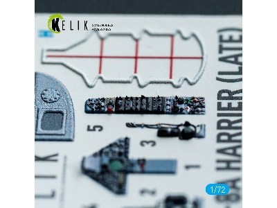 Mcdonnell Douglas Av-8 A Harrier (Late) - Interior 3d-decals (For Italeri Kits) - image 3