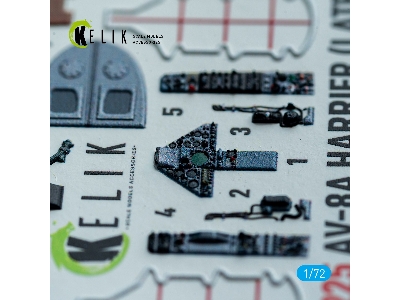 Mcdonnell Douglas Av-8 A Harrier (Late) - Interior 3d-decals (For Italeri Kits) - image 4