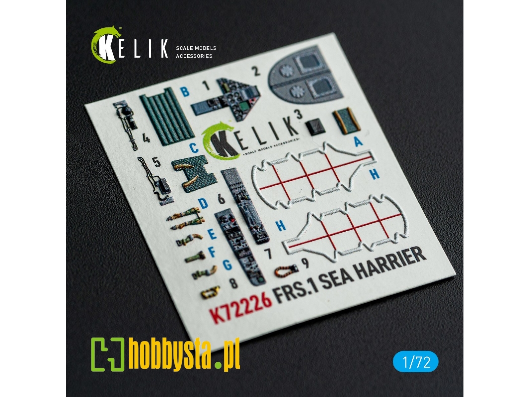 Bae Sea Harrier Frs.1 - Interior 3d-decals (For Italeri Kits) - image 1