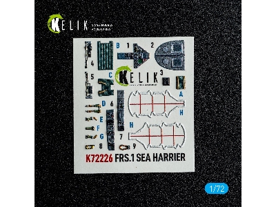 Bae Sea Harrier Frs.1 - Interior 3d-decals (For Italeri Kits) - image 2