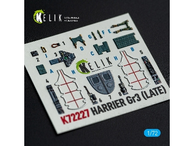 Bae Harrier Gr.3 (Late) - Interior 3d-decals (For Italeri Kits) - image 1