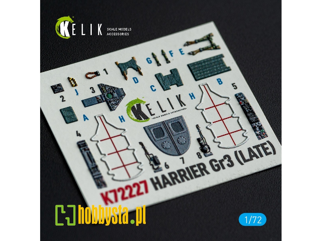 Bae Harrier Gr.3 (Late) - Interior 3d-decals (For Italeri Kits) - image 1