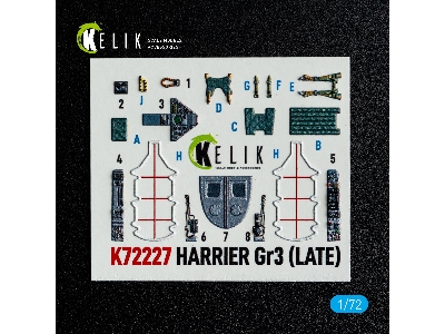 Bae Harrier Gr.3 (Late) - Interior 3d-decals (For Italeri Kits) - image 2