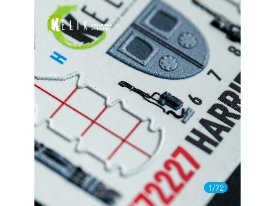 Bae Harrier Gr.3 (Late) - Interior 3d-decals (For Italeri Kits) - image 9