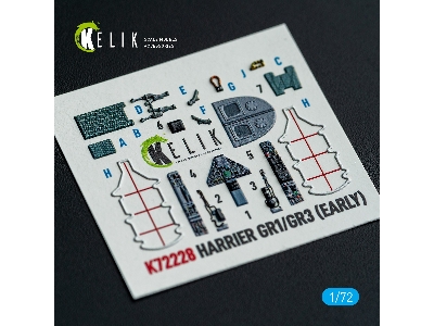 Bae Harrier Gr.1 / Gr.3 (Early) - Interior 3d-decals (For Italeri Kits) - image 1