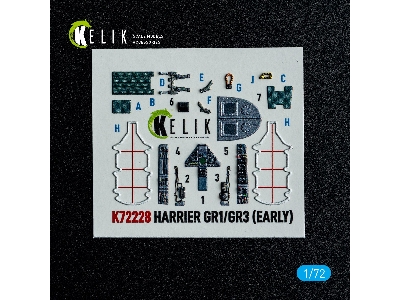 Bae Harrier Gr.1 / Gr.3 (Early) - Interior 3d-decals (For Italeri Kits) - image 2