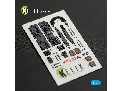 Arado Ar-240 - Interior 3d-decals (For Revell Kits) - image 1