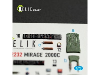 Dassault Mirage 2000 C - Interior 3d-decals (For Dream Modelkits) - image 3