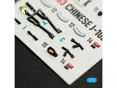Chinese J-10 B - Interior 3d-decals (For Trumpeter Kits) - image 7