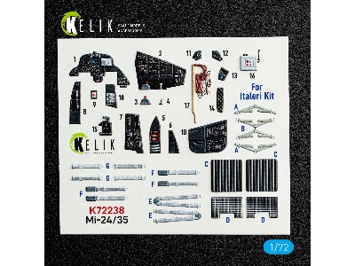 Mil Mi-35 / Mi-24 - Interior 3d-decals (For Italeri Kits) - image 2