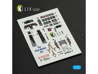 Lockhhed F-104 J - Interior 3d-decals (For Fine Molds Kits) - image 1
