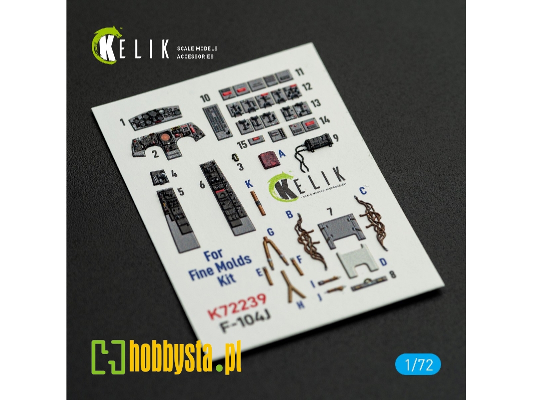 Lockhhed F-104 J - Interior 3d-decals (For Fine Molds Kits) - image 1