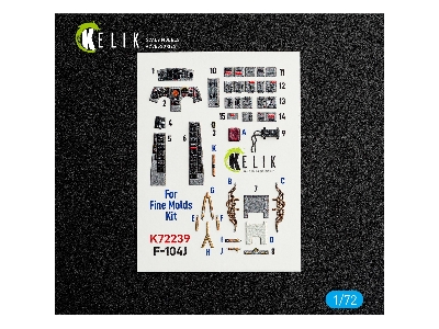 Lockhhed F-104 J - Interior 3d-decals (For Fine Molds Kits) - image 2