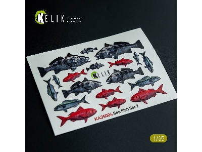 Sea Fish Set Type 2 - 3d-decal For Dioramas - image 1
