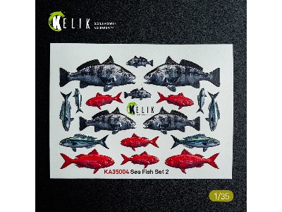 Sea Fish Set Type 2 - 3d-decal For Dioramas - image 2