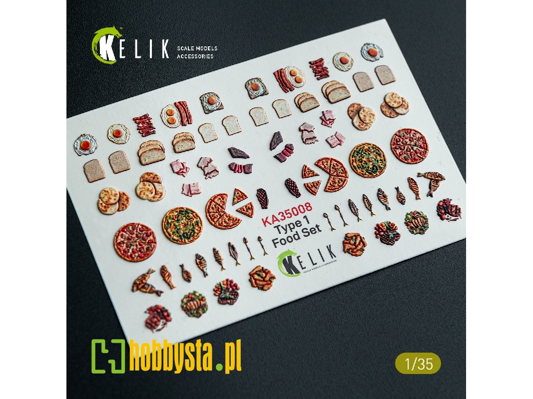 Food Set Type 1 - 3d-decal For Dioramas - image 1