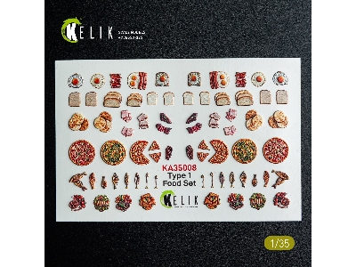 Food Set Type 1 - 3d-decal For Dioramas - image 2
