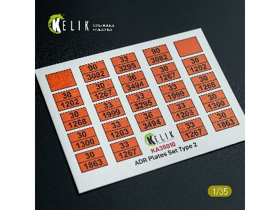 Adr Plates Set Type 2 - Decal For Models - image 1