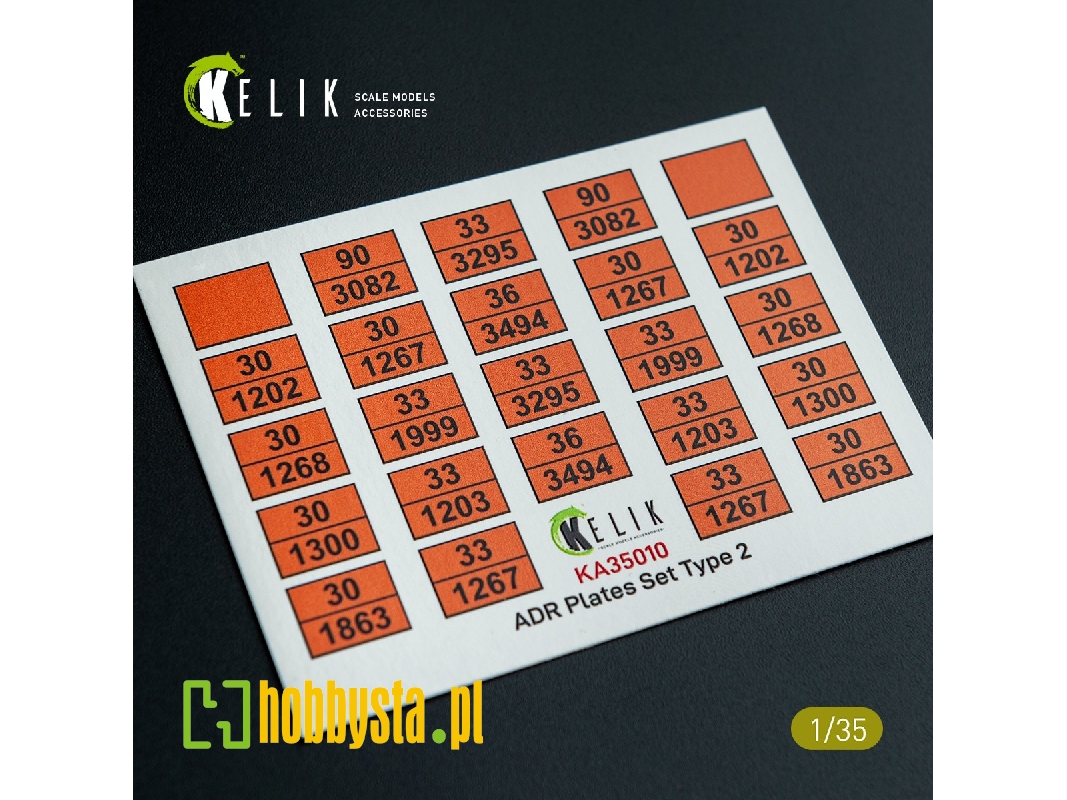 Adr Plates Set Type 2 - Decal For Models - image 1