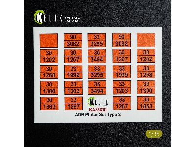 Adr Plates Set Type 2 - Decal For Models - image 2