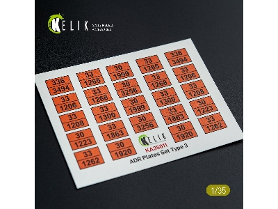 Adr Plates Set Type 2 - Decal For Models - image 1