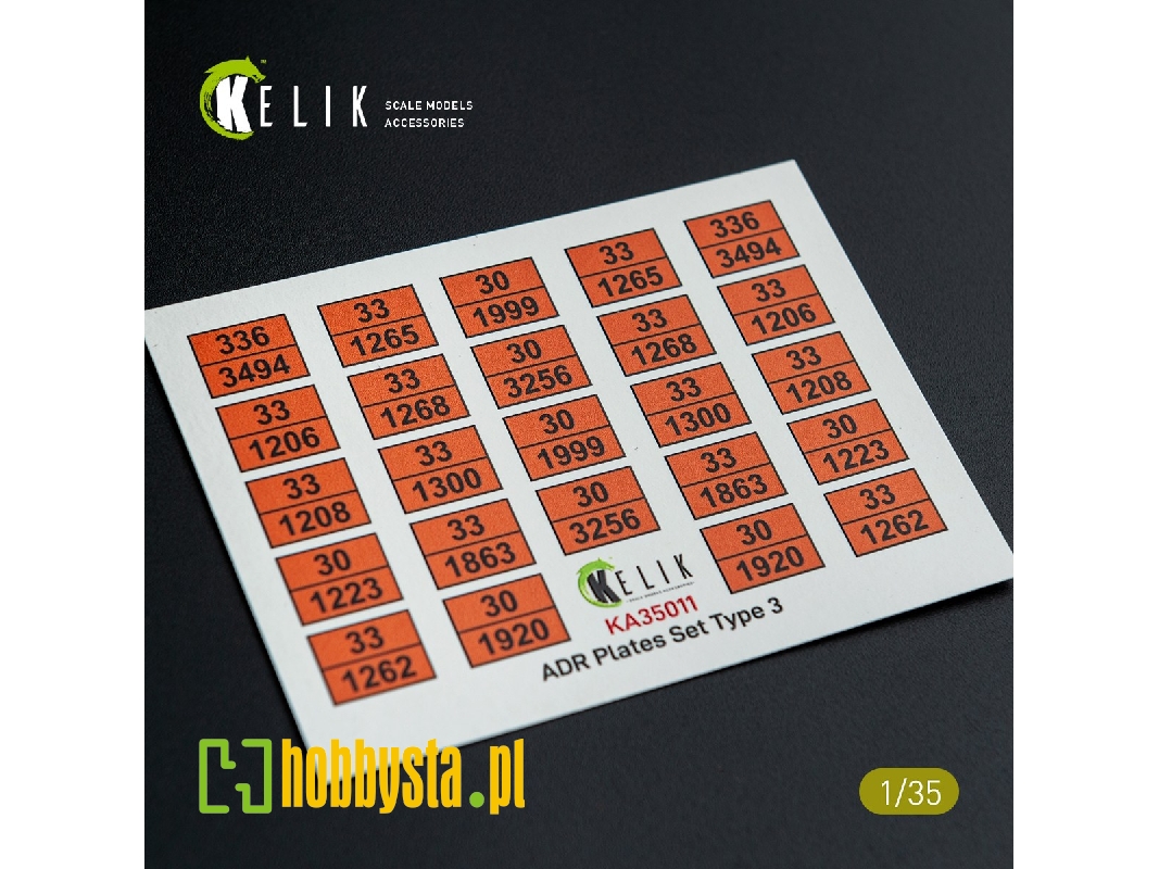 Adr Plates Set Type 2 - Decal For Models - image 1