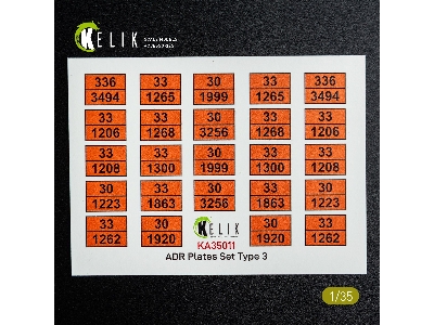 Adr Plates Set Type 2 - Decal For Models - image 2