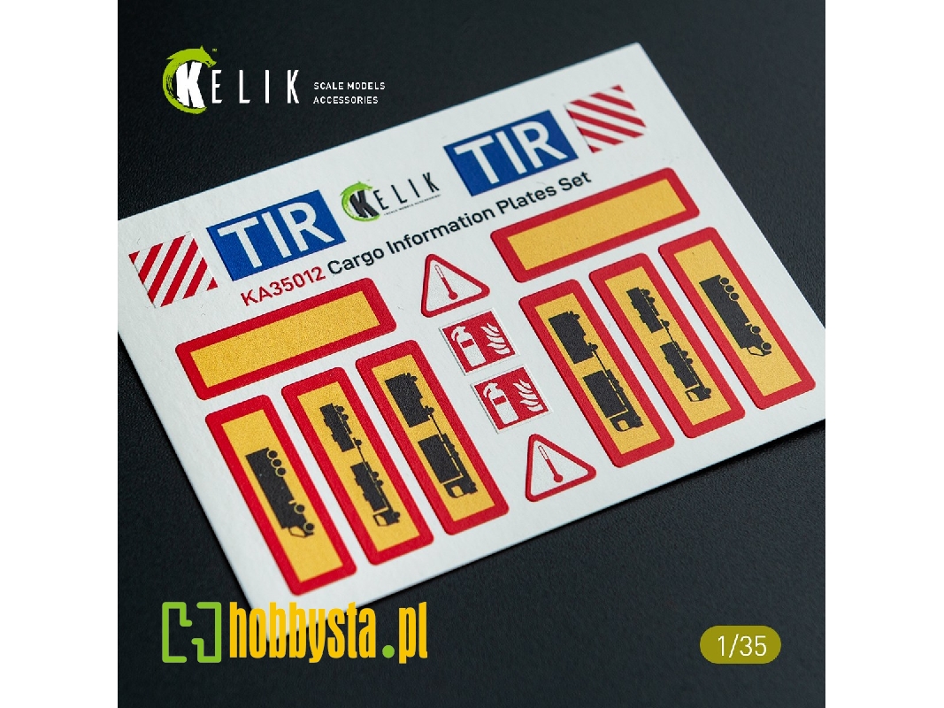 Cargo Information Plates Set No.1 - Decal For Models - image 1