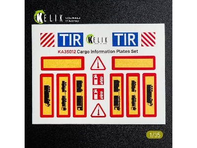 Cargo Information Plates Set No.1 - Decal For Models - image 2