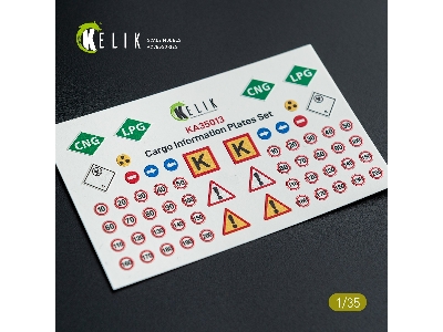 Cargo Information Plates Set No.2 - Decal For Models - image 1