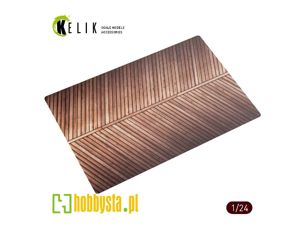 Wooden Bridge (Ostland Bridge 1943) Base - Acrylic (3 X 280 X 180 Mm / 170 G) - image 1