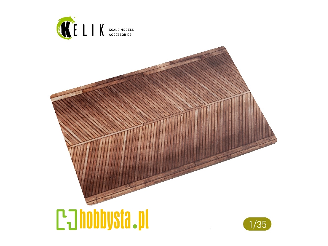 Wooden Bridge (Ostland Bridge 1943) Base - Acrylic (3 X 280 X 180 Mm / 170 G) - image 1