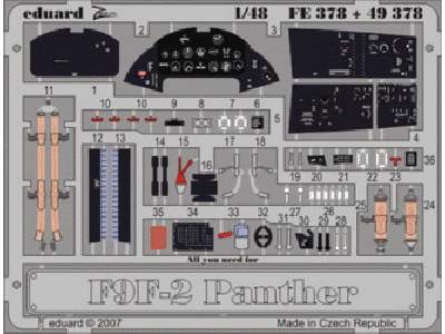 F9F-2 interior S. A. 1/48 - Trumpeter - - image 1