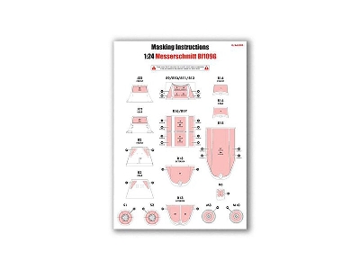 Messerschmitt Bf-109 G-5 / G-6 - Masking Set (For Airfix 17003 Kits) - image 2