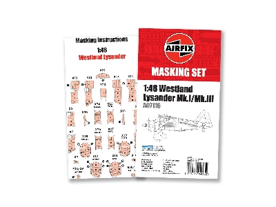 Westland Lysander Mk.I / Mk.Iii - Masking Set (For  Airfix Ax07116 Kit) - image 2