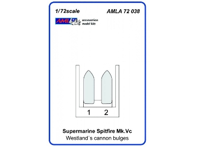 Supermarine Spitfire Mk.Vc Westland´s Cannon Bulges (Designed To Be Used With Airfix, Smer And Sword Kits) - image 4