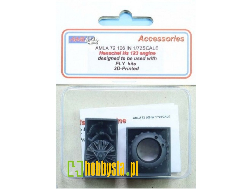 Henschel Hs 123 - Engine (3d-printed / For Fly Kits) - image 1