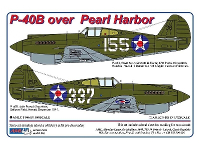 Curtiss P-40 B Over Pearl Harbor (2 Schemes) - image 1
