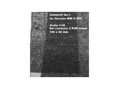 Zimmerit No.1 - 2 Sheet 106 X 60 Mm - image 1