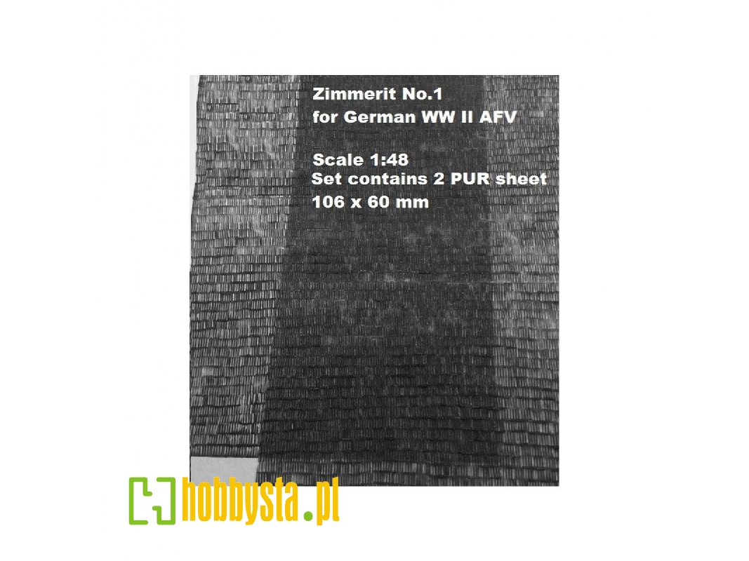 Zimmerit No.1 - 2 Sheet 106 X 60 Mm - image 1
