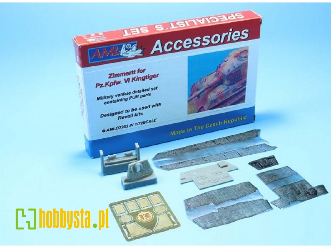 Pz.Kpfw. Vi Kingtiger - Zimmerit + Pe Grills (For Revell Kits) - image 1