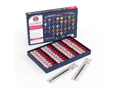 Quick Paint Set - 36 Quick Gen Colors (+2 Free Brushes) - image 2