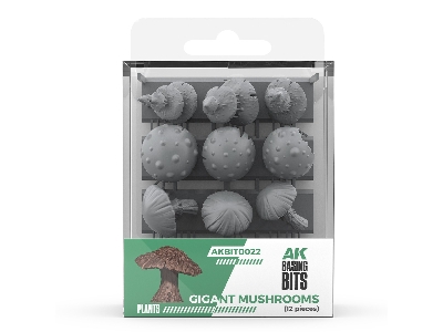 Gigant Mushrooms - Basing Bits (3d-printed / 12 Pcs) - image 1