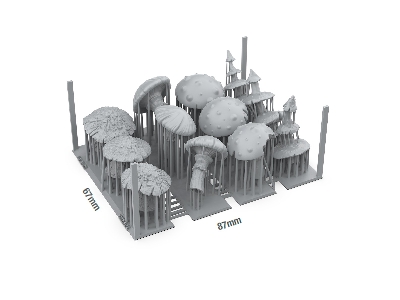 Gigant Mushrooms - Basing Bits (3d-printed / 12 Pcs) - image 3